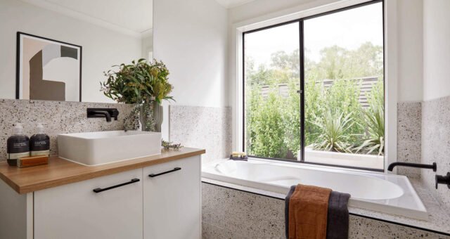 Bathroom as displayed at Orana Estate