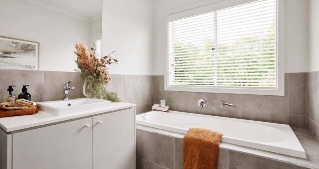 Bathroom as displayed at Orana Estate