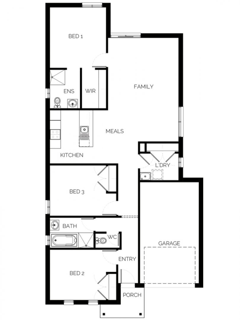 Urban 155 – Lot 1132 Alcyone Street, Armstrong Creek Floorplan