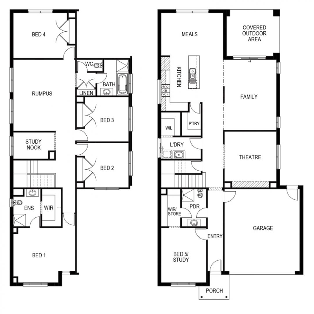 Tathra 350 – Lot 1727 Joust Way, Fraser Rise Floorplan