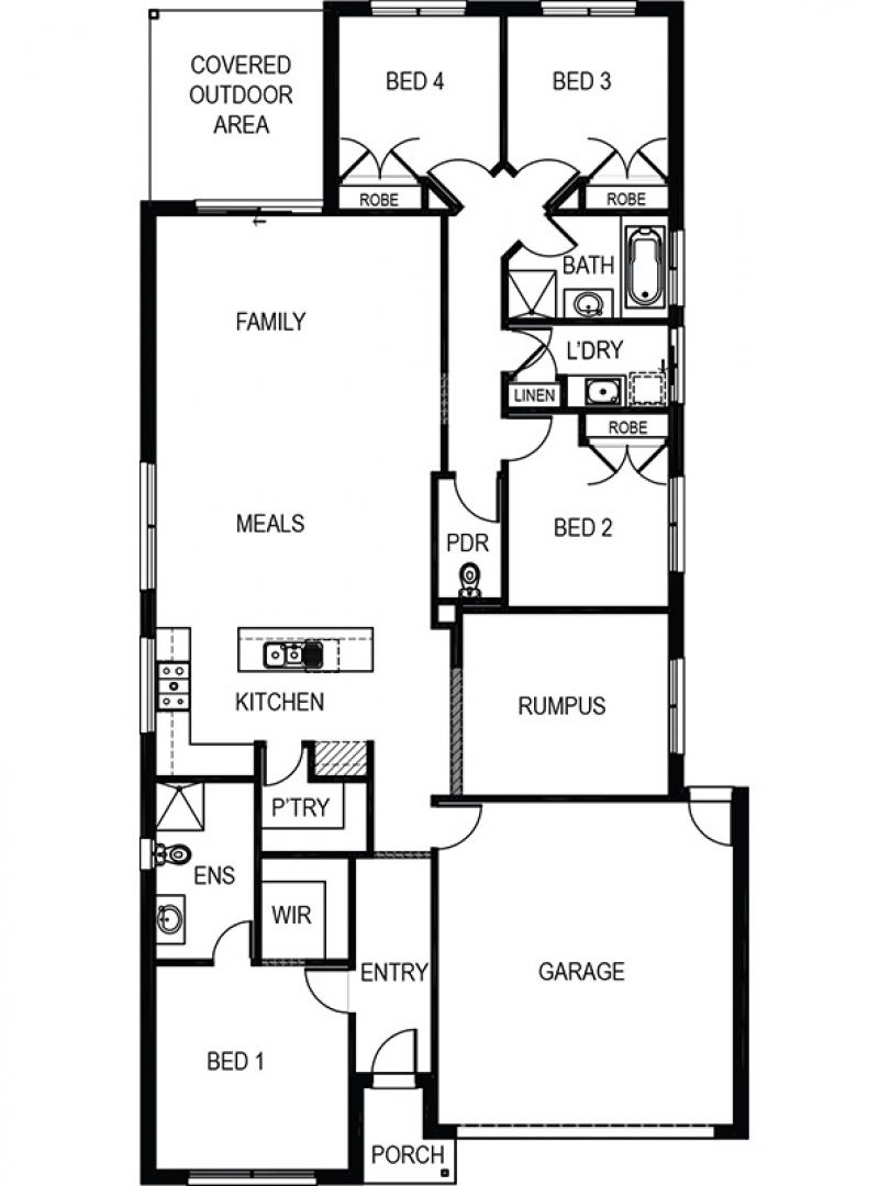 Merimbula 239 – Lot 1015 Holbery Street, Fraser Rise Floorplan