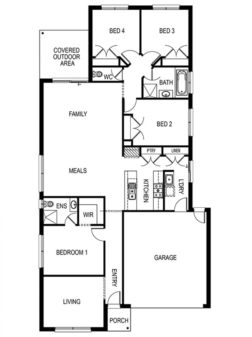 Clovelly 225 – Lot 1832 Sedna Avenue, Leopold Floorplan
