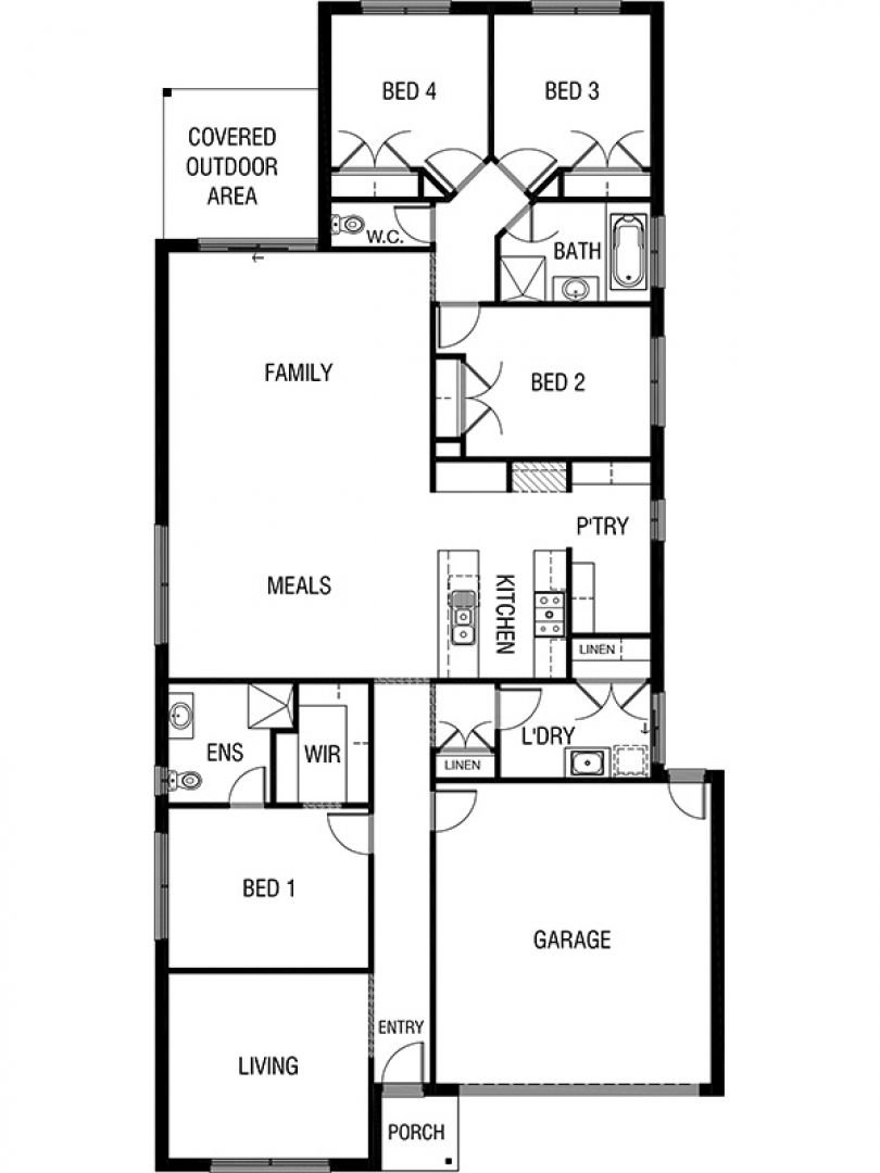 Clovelly 248 – Lot 1014 Holbery Street, Fraser Rise Floorplan